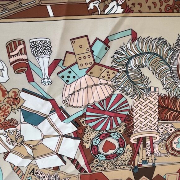 Boho patterned scarf. - Picture 3 of 4